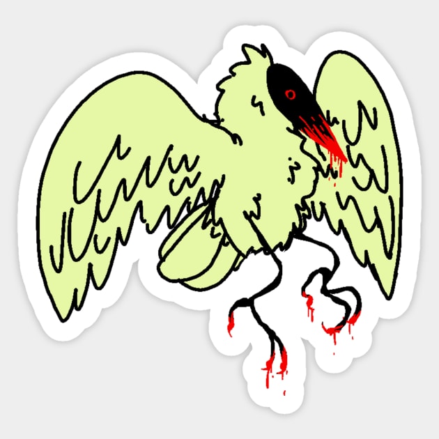 bird Sticker by BagelGirl